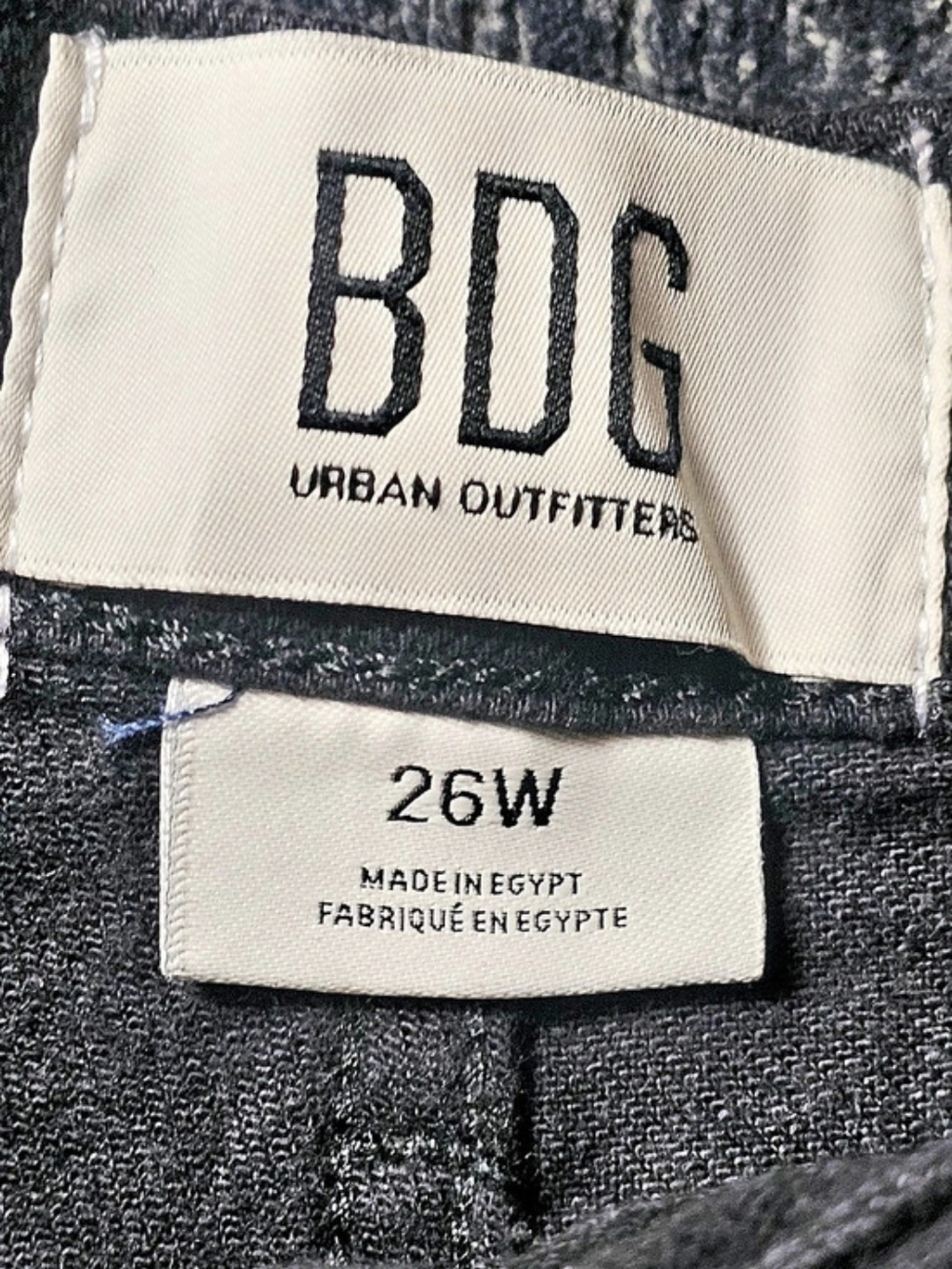 BDG Wide Leg Black Waist 26W - Picture 3 of 3